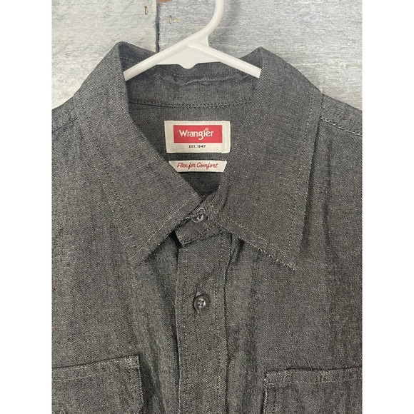 Wrangler Flex For Comfort‎ Long Sleeve Button Up Denim Size M - Picture 2 of 12